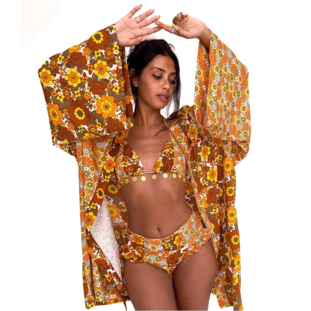 COPY - Her pony flower kimono xs